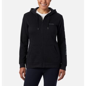 Columbia Hoodie Dames, Logo Full Zip Zwart, 80COIBPSF